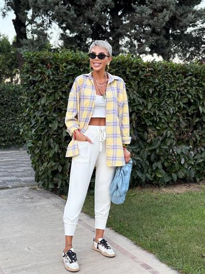 EKRU TRİKO JOGGER PANTOLON