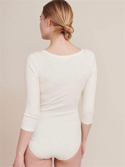 EKRU V YAKA ÇITÇITLI BODYSUİT