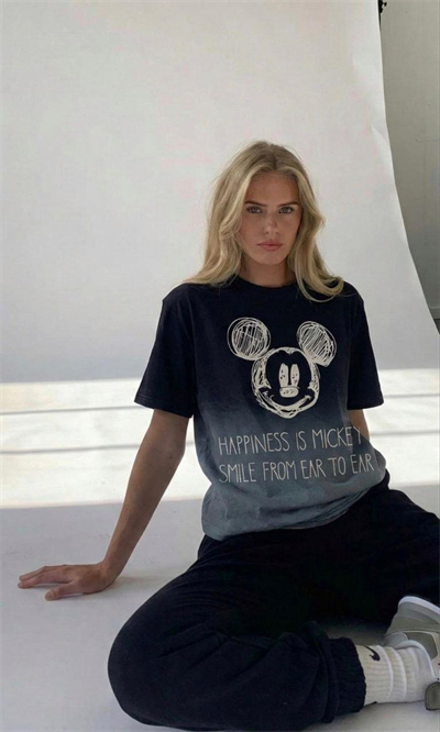 FÜME HAPPINESS MICKEY BASKILI TSHIRT