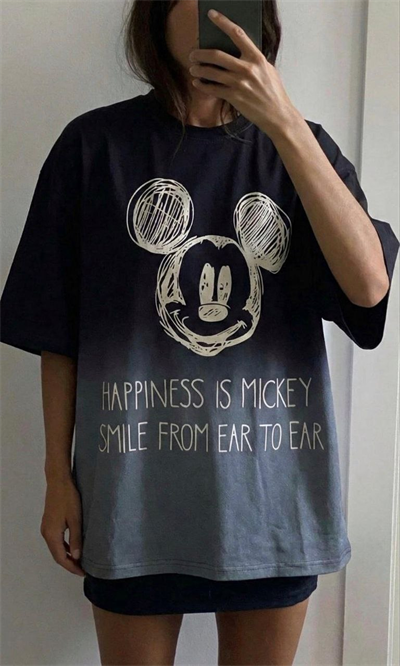 FÜME HAPPINESS MICKEY BASKILI TSHIRT