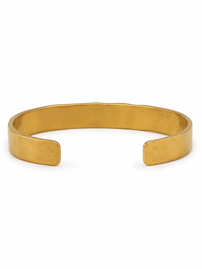 Gold Vintage Dokulu Kelepçe Bileklik