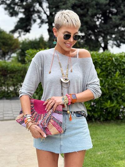 GRİ KAYIK YAKA MERSERİZE