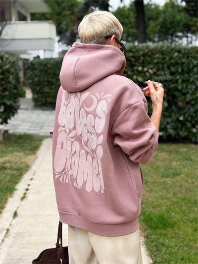 GÜL KURUSU SIRTI NAKIŞLI FORENA SWEATSHIRT