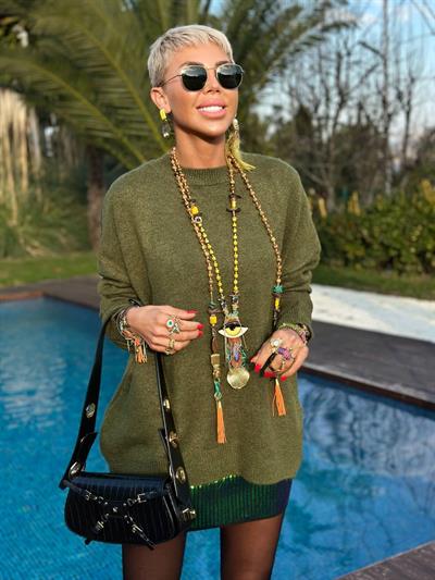 HAKİ BİSİKLET YAKA SALAŞ TRİKO