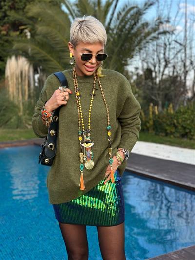 HAKİ BİSİKLET YAKA SALAŞ TRİKO