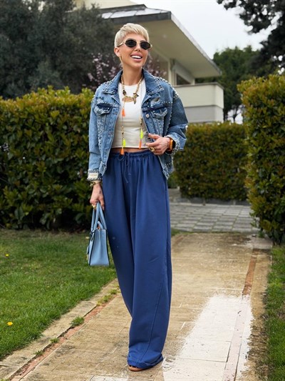 İNDİGO SCARLET CROP EŞOFMAN TAKIM