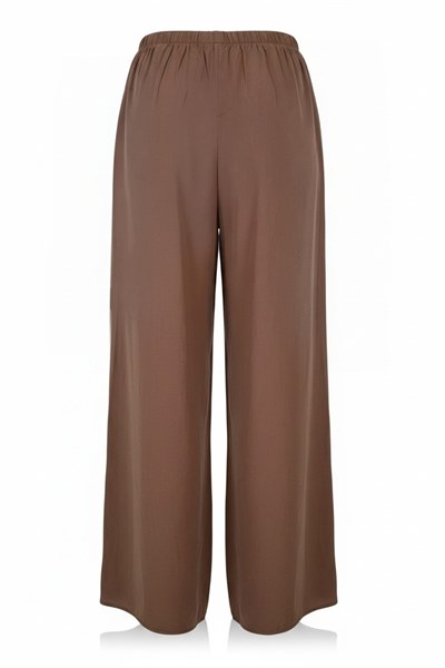 KAHVE BELİ LASTİKLİ BOL PANTOLON