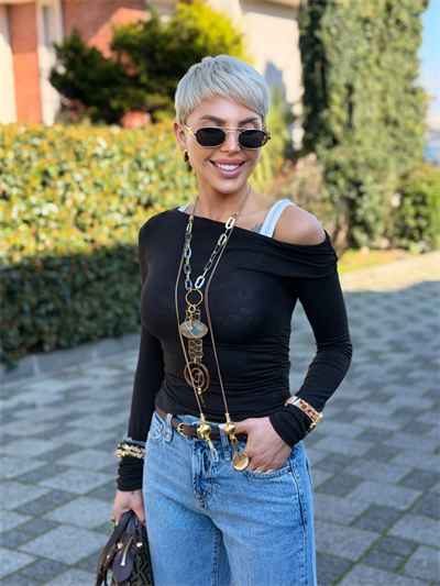 KAHVE BODYLİ ASİMETRİK BÜZGÜLÜ BLUZ
