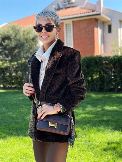 KAHVE KEMERLİ LEOPAR PELUŞ CEKET