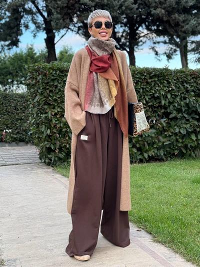 KAHVE S.STUDIO OVERSIZE TASARIM EŞOFMAN