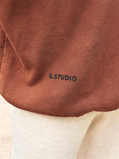 KAHVE S.STUDIO YIKAMALI OVERSIZE SWEATSHIRT