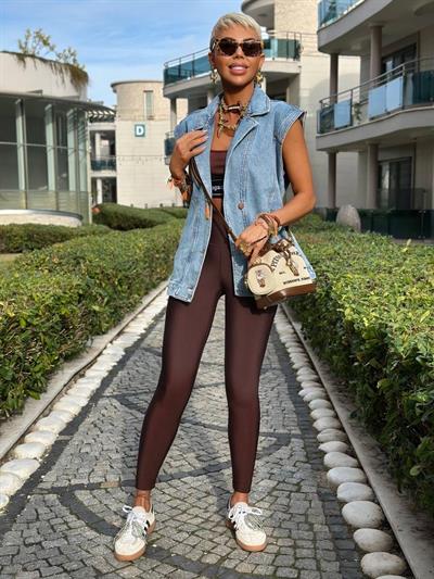 KAHVERENGİ ŞEKİLLENDİRİCİ PREMİUM TAYT