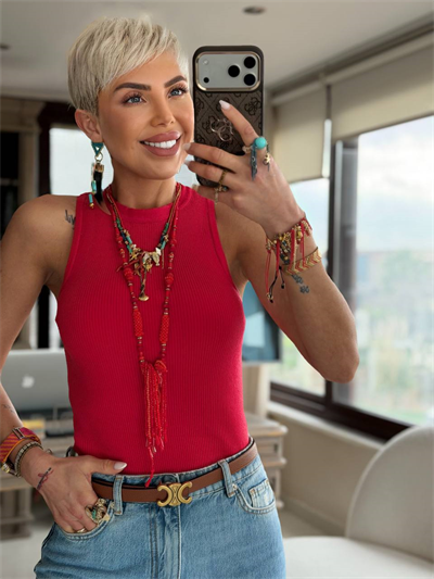 KIRMIZI BİSİKLET YAKA FİTİLLİ ATLET