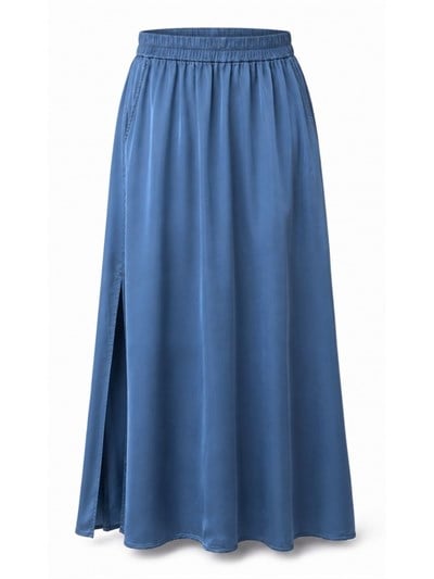 KOYU MAVİ S.STUDIO PREMIUM TENCEL ETEK