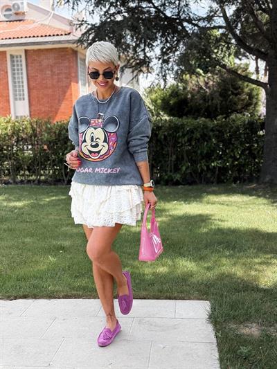 KREM DANTELLİ ŞORT ASTARLI ETEK