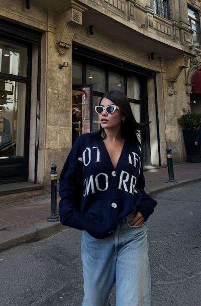 LACİVERT NOTIFY TRİKO HIRKA