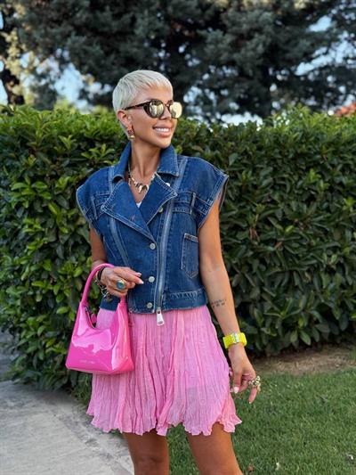 BLUE LOL-STYLE DENIM VEST
