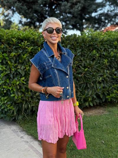 BLUE LOL-STYLE DENIM VEST