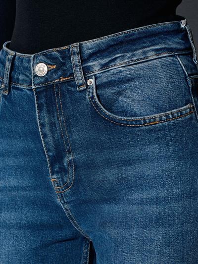 MAVİ ORTA BEL BOOTCUT PANTOLON