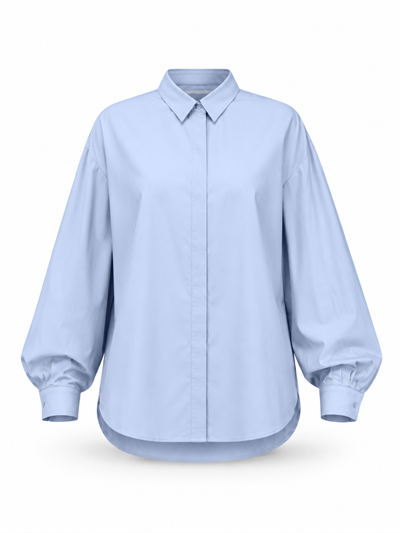 MAVİ OVERSIZE PREMIUM BASIC GÖMLEK