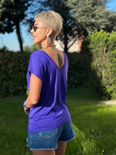 MOR S.STUDIO ÖN ARKA V YAKA MODAL TSHIRT