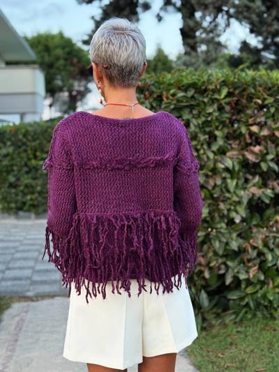 MÜRDÜM PÜSKÜLLÜ TRİKO HIRKA