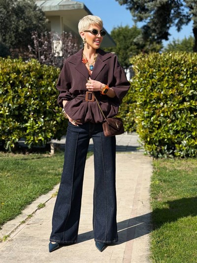 S.STUDIO DİKİŞ DETAY JEAN PANTOLON 