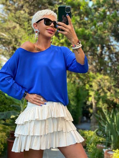 SAKS KAYIK YAKA MERSERİZE