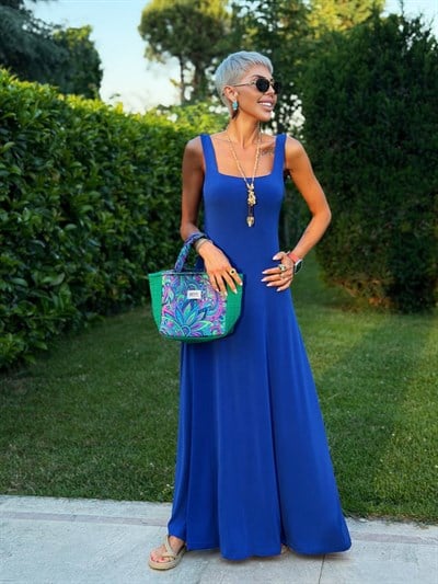 SAKS S.STUDIO KALIN ASKILI SANDY ELBİSE