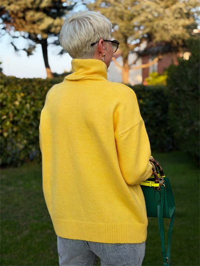 SARI BALIKÇI YAKA TRİKO KAZAK