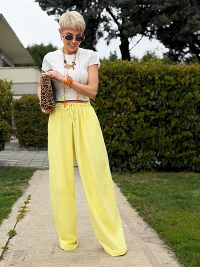 SARI SCARLET CROP EŞOFMAN TAKIM