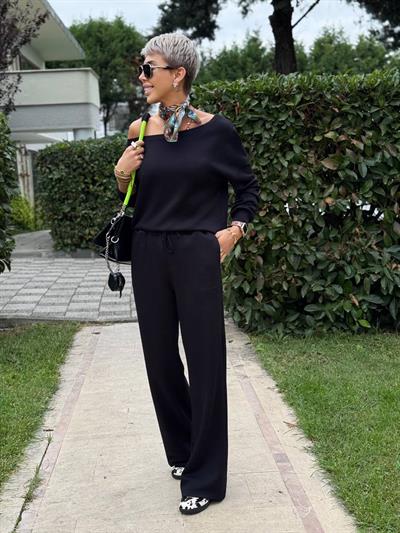 SİYAH PREMIUM S.STUDIO EŞOFMAN PANTOLON