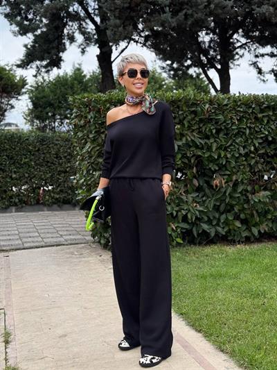 SİYAH PREMIUM S.STUDIO EŞOFMAN PANTOLON