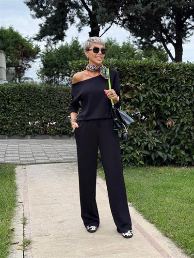 SİYAH PREMIUM S.STUDIO EŞOFMAN PANTOLON