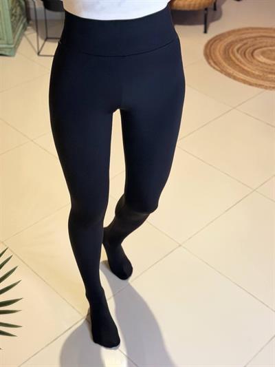 SİYAH ŞARDONLU MAT ÇORAP TAYT