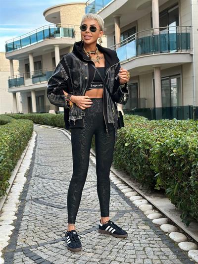 SİYAH ŞEKİLLENDİRİCİ PREMİUM BİLBOA TAYT