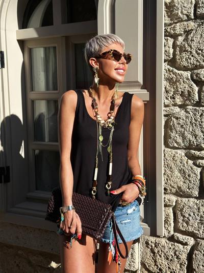 SİYAH S.STUDIO PREMIUM MODAL ATLET