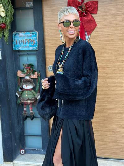 SİYAH YUMOŞ TRİKO KAZAK