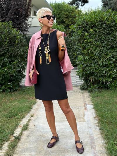 SİYAH ZR MODEL BASIC PREMIUM ELBİSE  