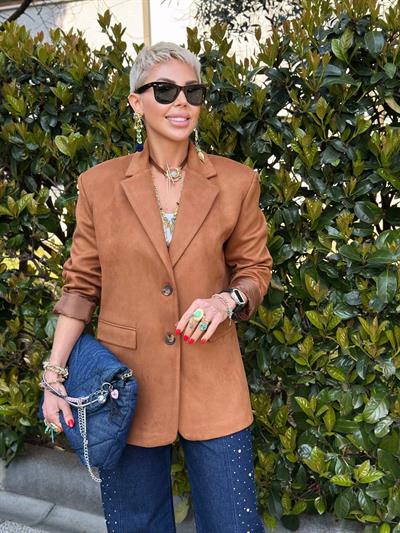 TABA SÜET BLAZER CEKET