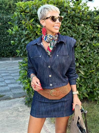 TABA TROKLU ASİMETRİK KALIN KEMER