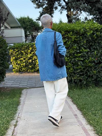 TAŞ RENK KADİFE FİTİLLİ PANTOLON