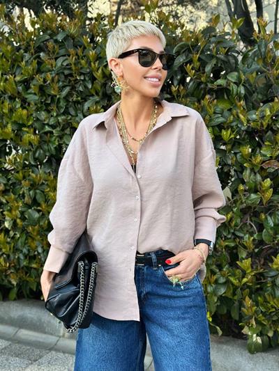 VİZON DOKUMA MODAL SALAŞ GÖMLEK