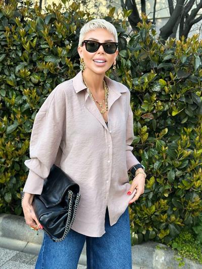 VİZON DOKUMA MODAL SALAŞ GÖMLEK