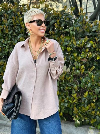 VİZON DOKUMA MODAL SALAŞ GÖMLEK