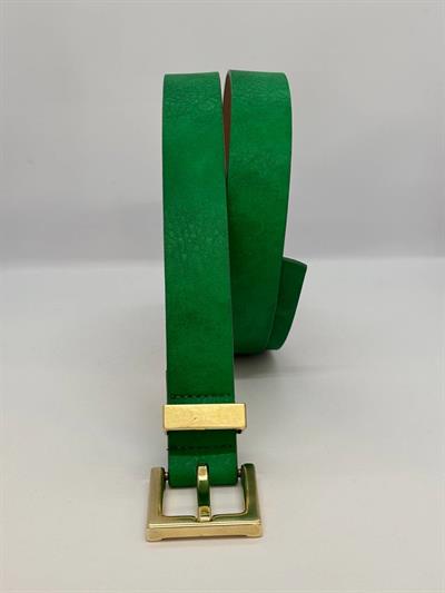 YEŞİL SUNİ DERİ ESKİTME KEMER