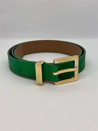 YEŞİL SUNİ DERİ ESKİTME KEMER