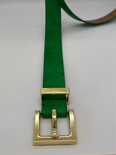 YEŞİL SUNİ DERİ ESKİTME KEMER