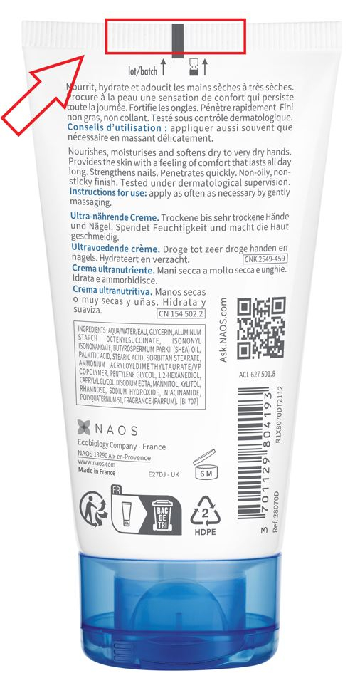 LOT numarası konumu