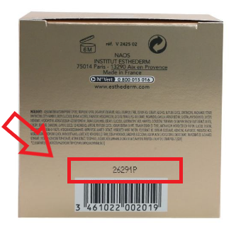 LOT numarası konumu